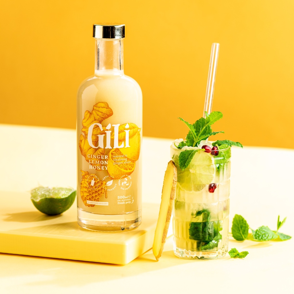 GILI ZESTY GINGER ELIXIR 500ML (ORGANIC)