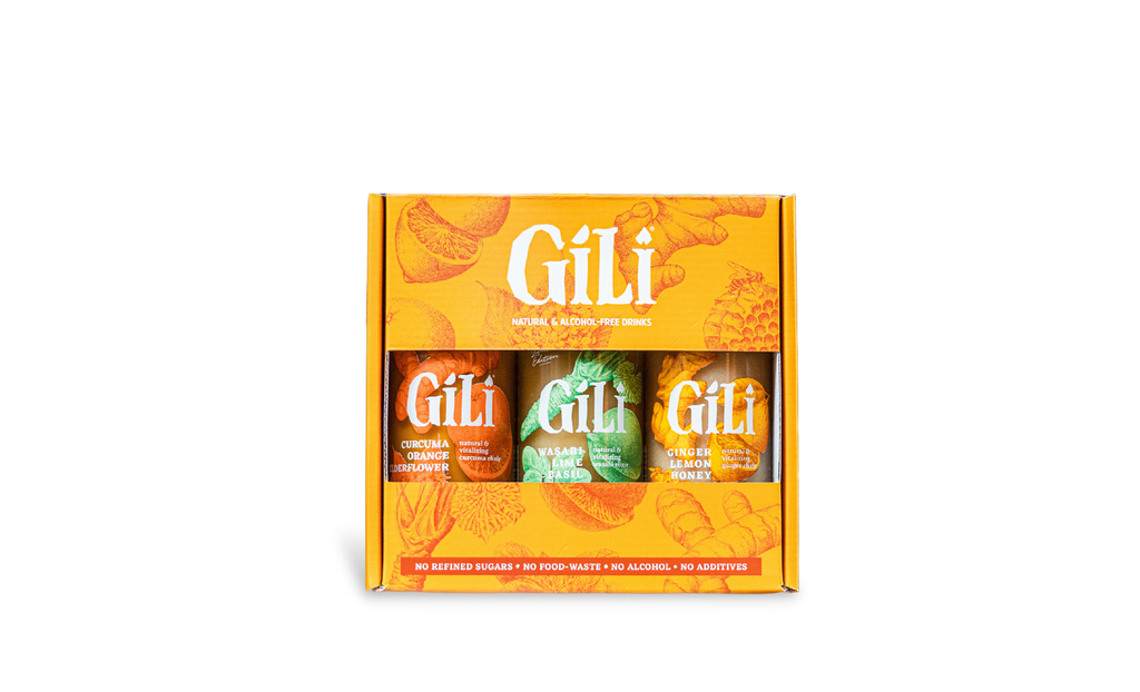 ​​​​​​GILI DISCOVERY PACK GINGER-TURMERIC-WASABI 3X200ML