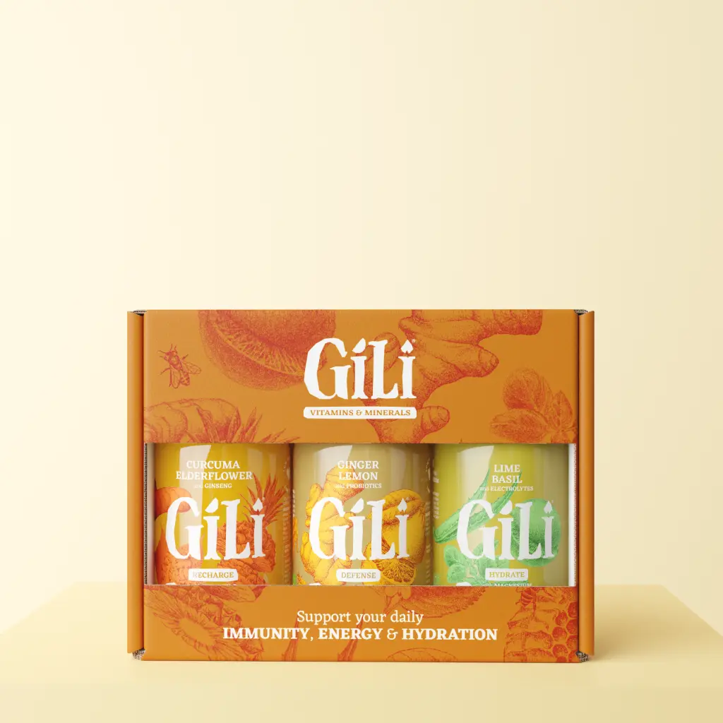 ​​GILI DISCOVERY BOX GEMBER-KURKUMA-BASILICUM 3X200ML