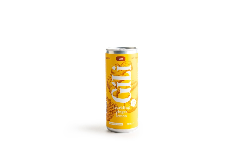 ​​​​​GILI SPARKLING GINGER LEMON CANS 24x250ML READY-TO-DRINK (ORGANIC)