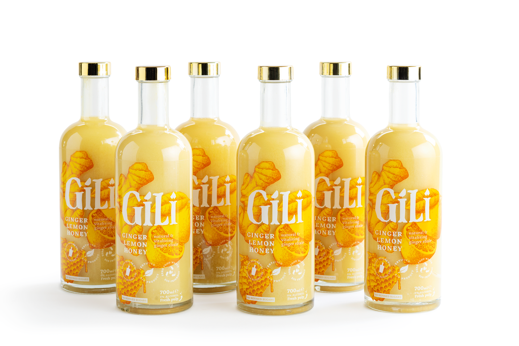 [GGE-6X700] GILI BIO Ginger Elixir Family Pack 6x700mL